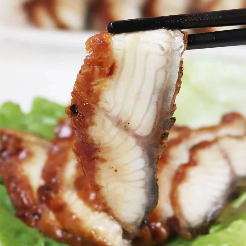 包邮寿司料理蒲烧鳗鱼切片6g8g*20片 日式烤鳗原切手握饭团食材