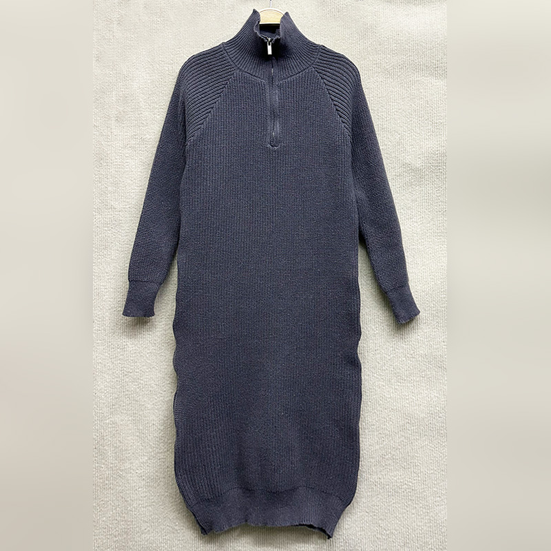 宽松百搭套头毛衣针织裙