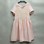 气质短袖 新款 女装 圆领百搭宽松套头A字裙连衣裙