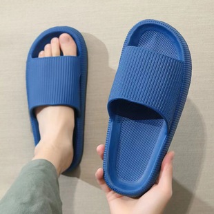 女夏天家用防滑浴室洗澡情侣厚底居家 日本厚底踩屎感拖鞋