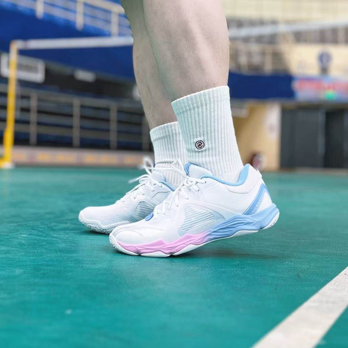 李宁正牌商场同款2022新款羽毛球鞋男女款防滑比赛训练鞋AYAS014