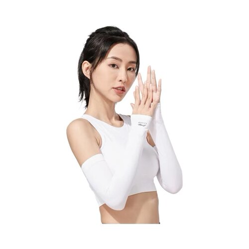 李宁男女同款夏季锦纶超弹户外防晒防紫外线透气线袖套YHJT031