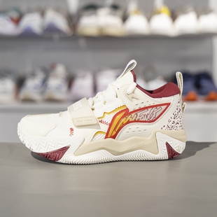 李宁怒放 TEAM篮球鞋男大童2025春季新款缓震回弹运动鞋YKBV016