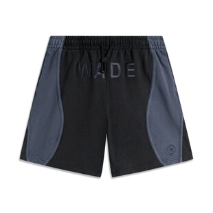 韦德系列宽松休闲短卫裤 新品 AKSU127 男子2024秋季 李宁运动短裤