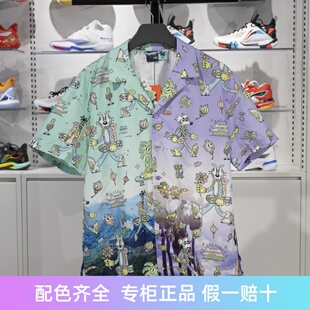 李宁肖战同款T恤Steven Harrington联名男女情侣短袖衬衫ASHR139