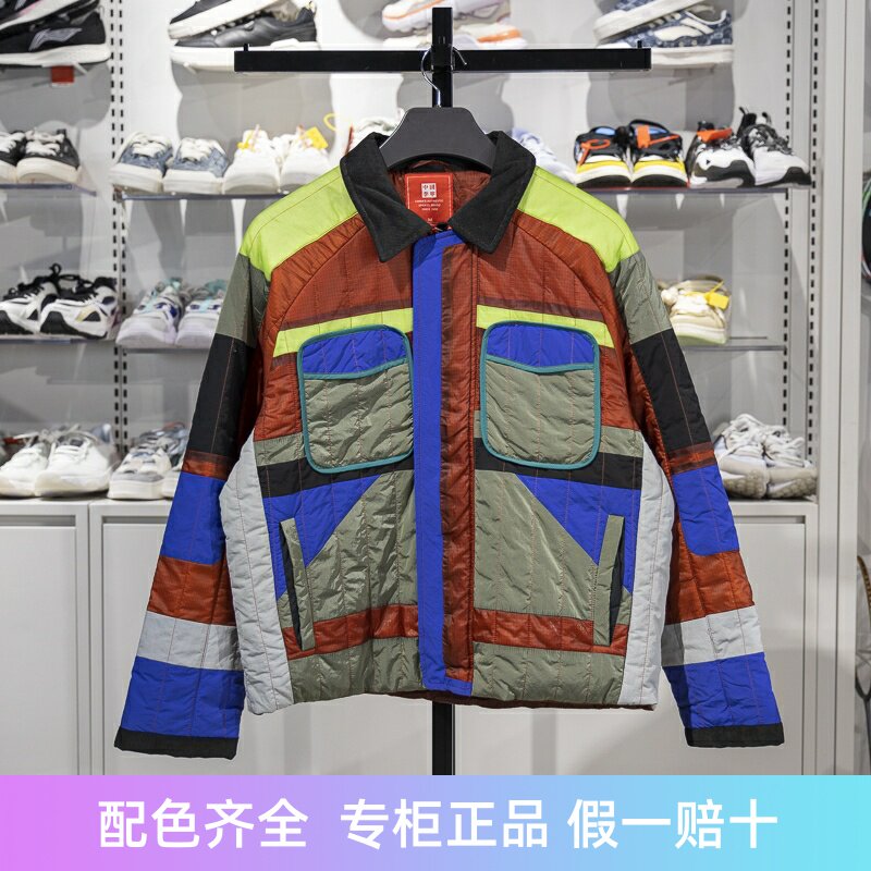 李宁拉链男子短款锦纶休闲外套