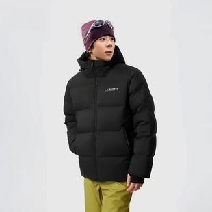 李宁羽绒服男款2024冬季新款健身系列连帽保暖运动羽绒服AYMU701