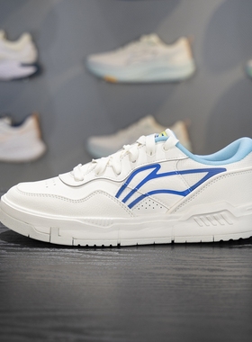 李宁COMMON 80S男子板鞋2025秋季反光舒适软弹经典休闲鞋AGCV207