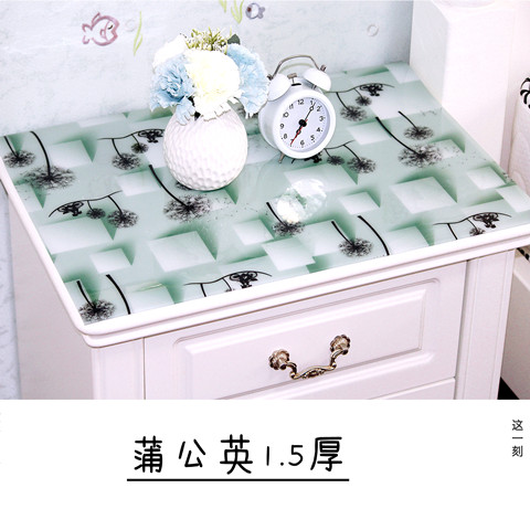 软质玻璃防水防油免洗床头柜PVC