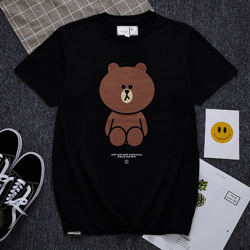 清仓布朗熊CHOCOOLATE短袖女t恤