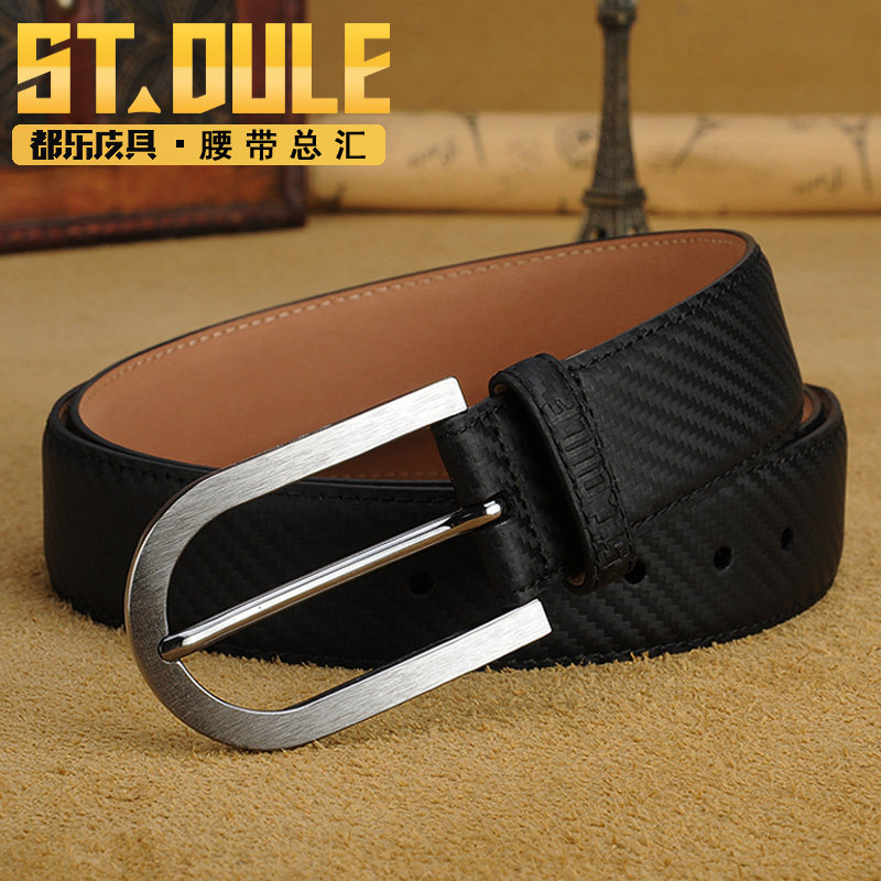 Dole man brass wire drawing Pin buckle leisure time Versatile cowhide belt Trend fashion Jeans Beltin the Accessories/Leather belt/Hat/Muffler , Belt/Leather belt/Yaolian  category - from Buy2taobao.com to provide professional Taobao agent buy service
