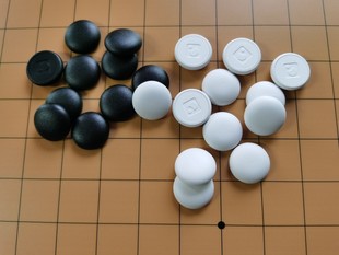 三三互娱智能围棋盘GS 黑白 标准中号棋子 棋盘专用带磁性棋子