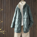 200斤宽松立领外套 小个子大码 轻薄两面穿羽绒服女中长款 2025新款