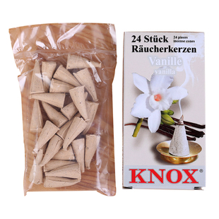 德国生产KNOX天然室内香薰塔锥形香吹烟斗人smoker香24颗进口 包邮