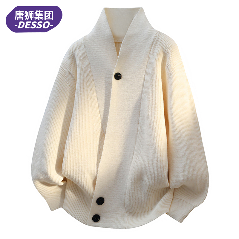 唐狮集团DESSO毛衣男青少年秋冬季日系慵懒风线衣男生潮流针织衫