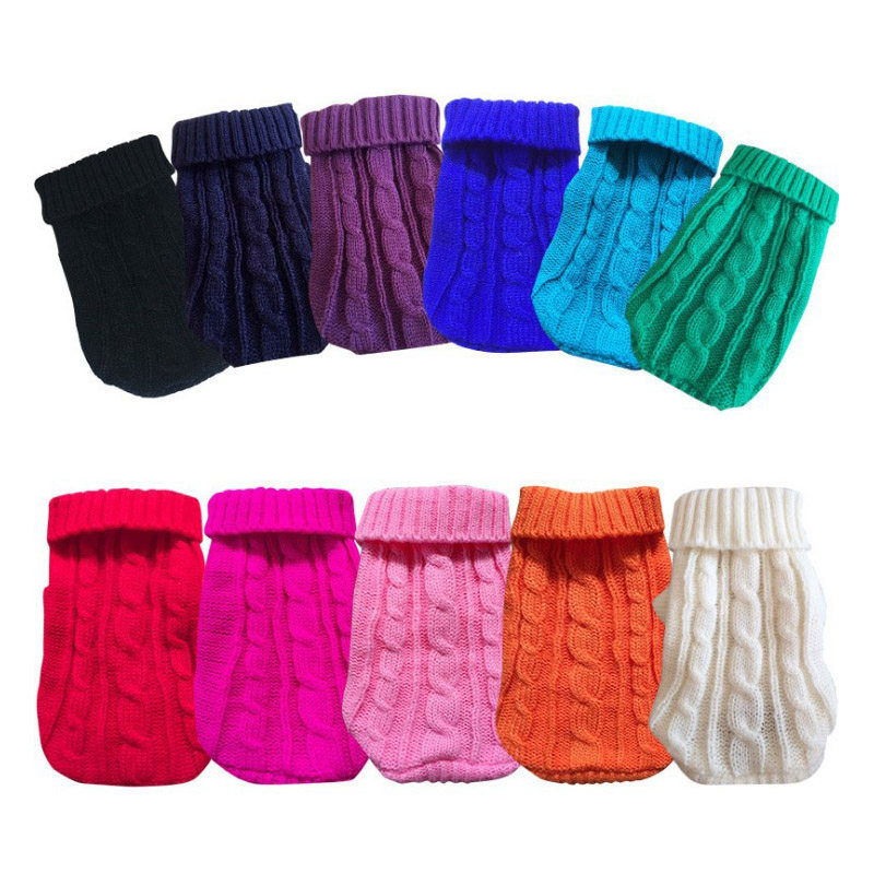 秋冬宠物针织毛衣泰迪衣服