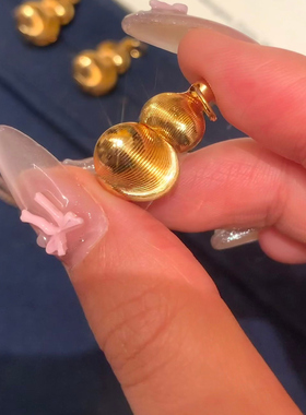 Paula时序 新中式国潮风丨拉丝猫眼福字葫芦吊坠项链 R019