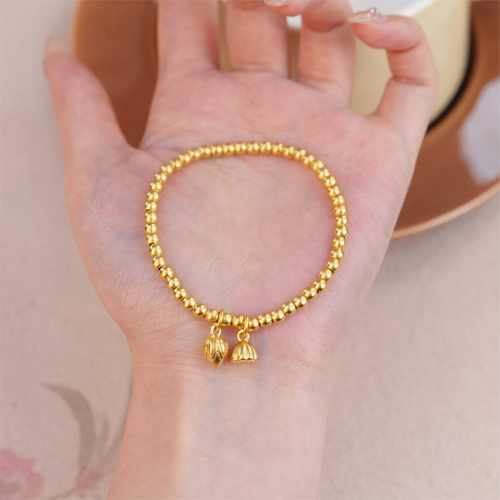 Paula 古法两世欢莲蓬手链手串 S003