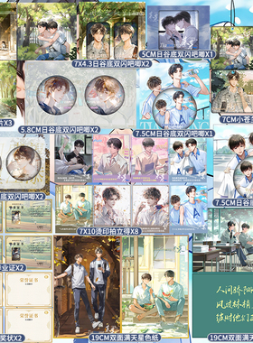 某某周边盛夏木苏里江添盛望立牌吧唧徽章色纸明信片照片耽美同人