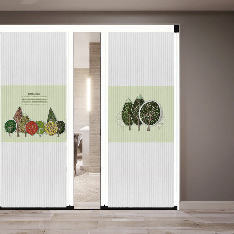 厨房移门隔断折叠推拉门衣帽间衣柜优卧室阳台室内门曼诗简约北欧