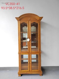 环保板贴木皮 41白橡木 出口美国原单VCF酒柜装 饰柜展示柜VC350