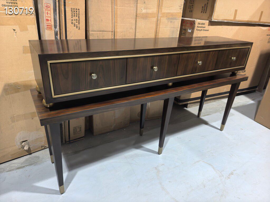 摩根世家美式玄关柜餐边柜MD560-471德国榉木+E2环保板贴ASH木皮