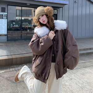 新款 大货已出 麂皮毛毛内胆90绒羽绒服2653-P315控468图片