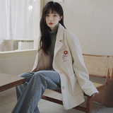 西装外套女秋季2025年气质女神范学院风上衣小个子通勤灯芯绒西服，女装西装，拾菱