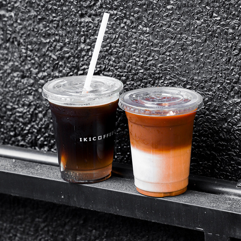 咖啡杯一次性外带pet冷饮杯便利店杯子网红美式咖啡杯塑料杯定制