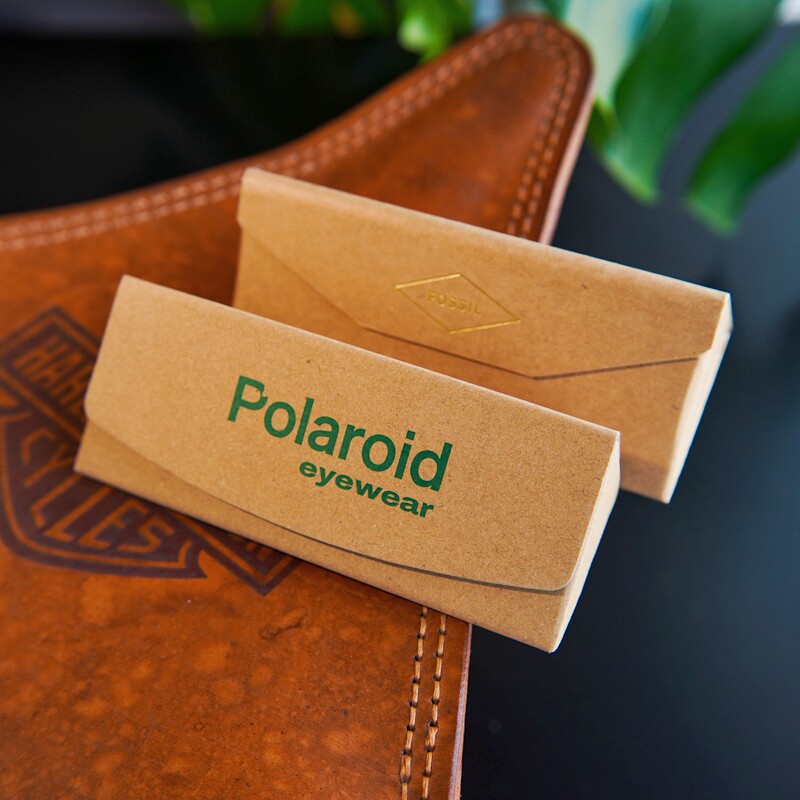 三角折叠眼镜盒环保牛油纸轻便眼镜收纳盒小巧便携太阳镜盒墨镜盒