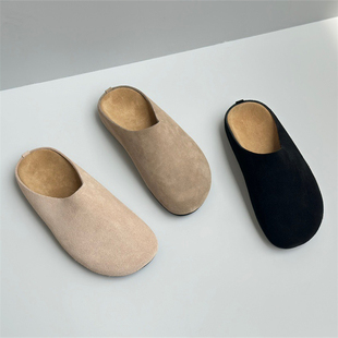 ROW 勃肯鞋 包头凉拖鞋 ANDS 真皮半拖鞋 THE 外穿厚底舒服沙滩鞋