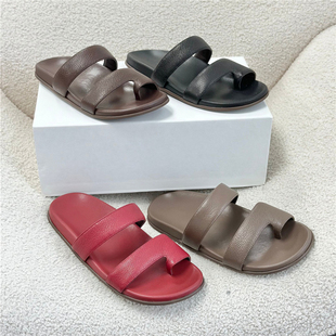 ANDS MB THE ROW 凉拖鞋女夏外穿厚底舒服勃肯鞋人字拖 外贸 原单
