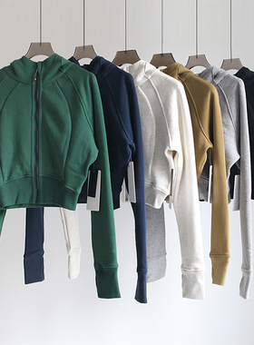 ANDS SCUBA LU 纯原单 抓绒厚加绒外套短款上衣连帽卫衣 外贸女装