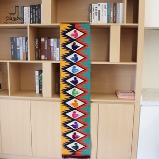 INCACULTURA秘鲁进口羊驼毛手工编织地毯挂毯壁饰拉美库斯科文化