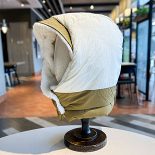 帽子围脖一体男女电动机加厚加绒雷锋帽户外骑行防风护耳保暖神器