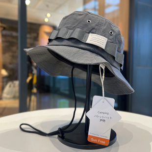 设计感小众短檐渔夫帽春夏季户外钓鱼露营登山帽子女防晒遮阳盆帽