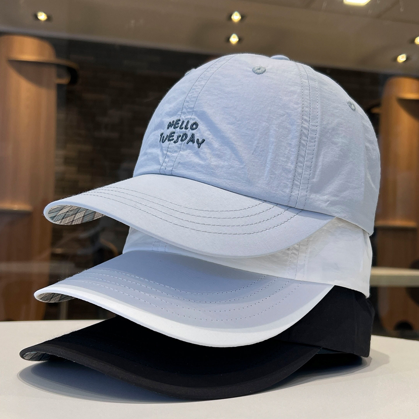 轻薄速干帽子女夏季新款防晒遮阳运动跑步户外棒球帽防水鸭舌帽男