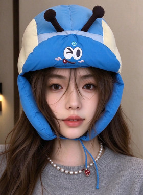 亲子款女冬季保暖护耳雷锋帽
