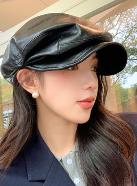 八角帽云朵帽逛街休闲女秋冬
