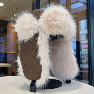 东北仿貂毛帽子男女冬季保暖加绒加厚护耳帽显脸小抗风毛绒雷锋帽