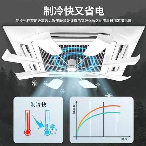中央空调出风口挡风板办公室防直吹无噪音导风板吸顶机省电导风扇