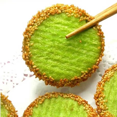 绿茶佛饼 香芋饼半成品12个*2包 传统糕点广式下午茶油炸小吃