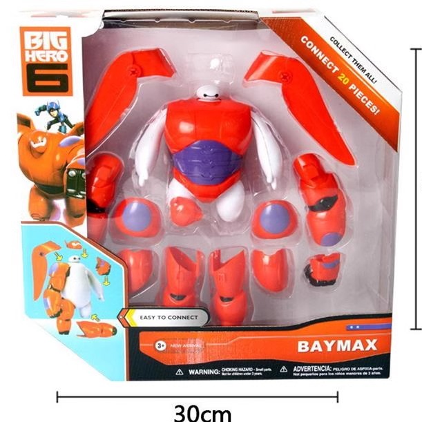 大白胖子超能战队联盟拼装可动人偶玩具暖男孩喜爱塑料益智启蒙