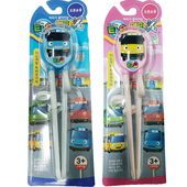 韩国进口宝宝小汽车学习筷子儿童纠正筷子训练筷子蓝色粉色练习筷