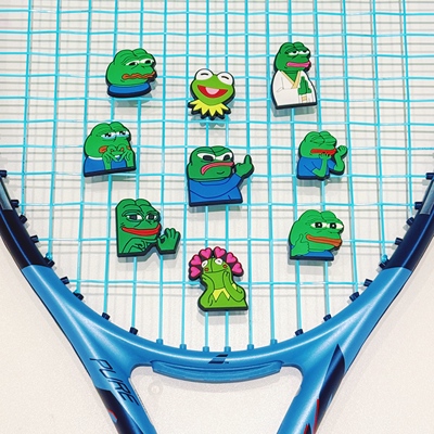 奶思网球搞怪可爱绿色青蛙避震器