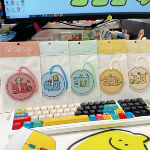 奶思网球香片可爱网球挂件网球水平趣味车挂香片香薰配饰背包挂件