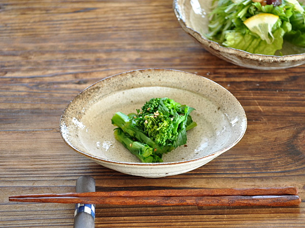 日本粗陶甜点复古小菜盘