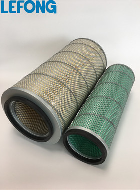 适配小松PC350-6 300-5 300-6 250-6 230-6E挖掘机空气滤芯 总成