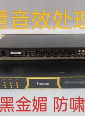 智能防啸叫效果器抑制器混响5.1声道音频处理器卡拉OK金发烧级