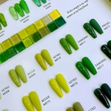 Лак для ногтей для маникюра, изумрудное зеленое полупрозрачное фруктовое масло, 22 цветов